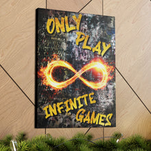 Load image into Gallery viewer, Infinite Games Motivational Canvas Wall Art