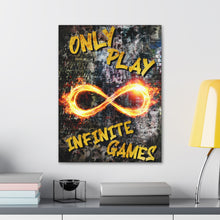 Load image into Gallery viewer, Infinite Games Motivational Canvas Wall Art