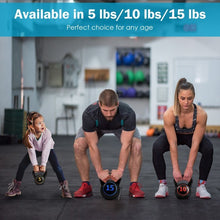 Load image into Gallery viewer, 5 10 15 lbs Weight Kettlebell Home Fitness 3 Pieces Set Kettle Bell