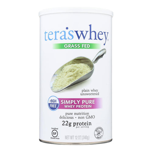 Tera's Whey Protein - rBGH Free - Plain - Unsweetened - 12 oz