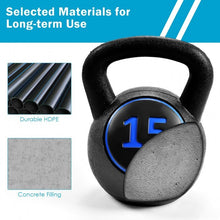 Load image into Gallery viewer, 5 10 15 lbs Weight Kettlebell Home Fitness 3 Pieces Set Kettle Bell